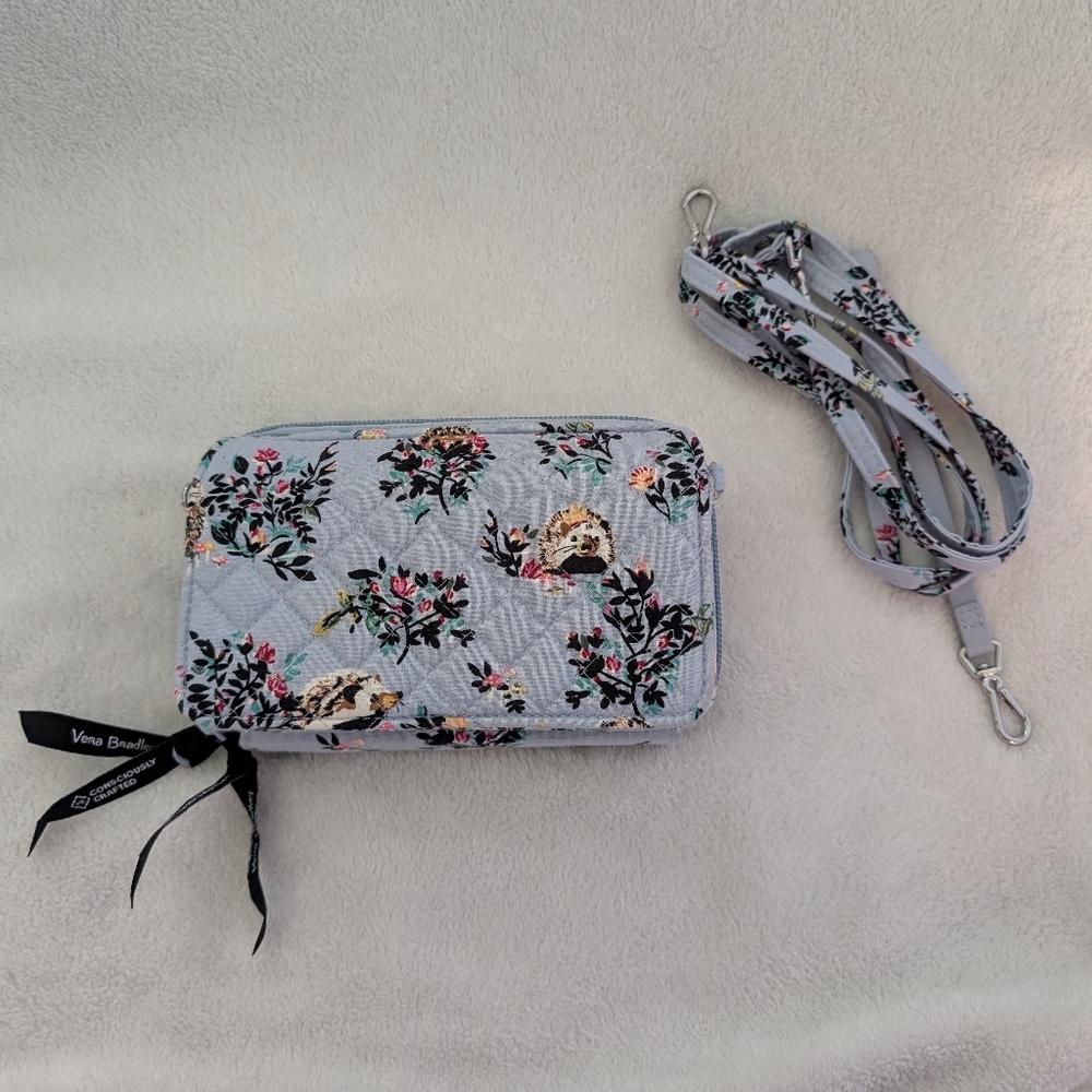 Vera Bradley Hedgehog Wild All In One RFID Crossbody
